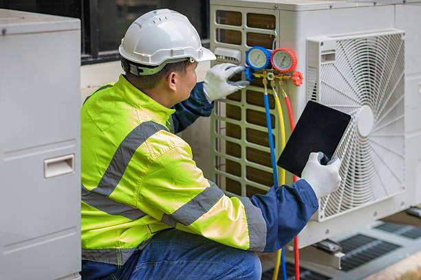 Professional Hvac Maintenance technician working in Watkins, CO